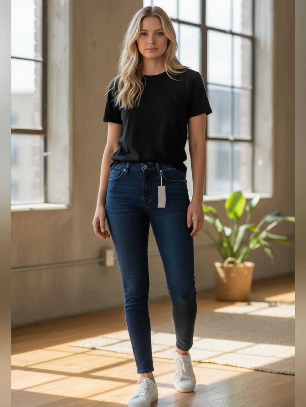 Pistola ALine High Rise Super Skinny Ankle Jeans Roman Holiday Luxury Spring